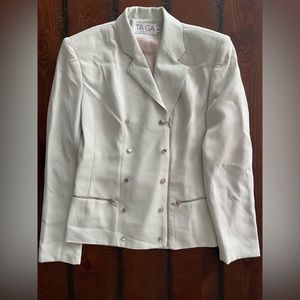 Vintage Taiga Paris skirt jacket suit size 4 EC~